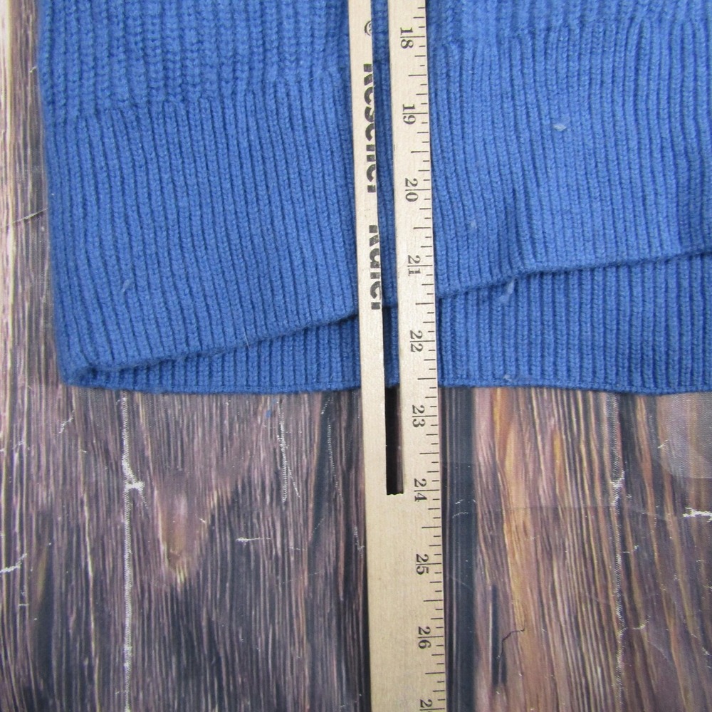 & Other Stories Cozy Blue Mock Neck Turtleneck Sweater Thick Warm Knit / Medium - Picture 6 of 6
